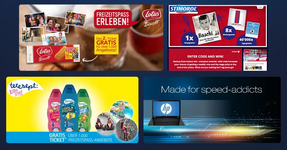 Examples of consumer promotion campaigns run by Competence Alliance